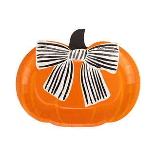 Bow Pumpkin Shaped Plates