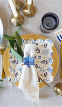 Stars & Branches Scalloped Square Plate