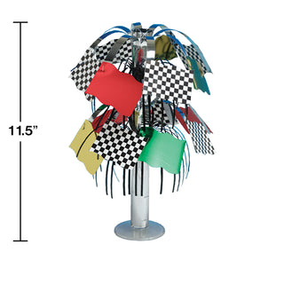 Checkered Flag Racing Party Centerpiece