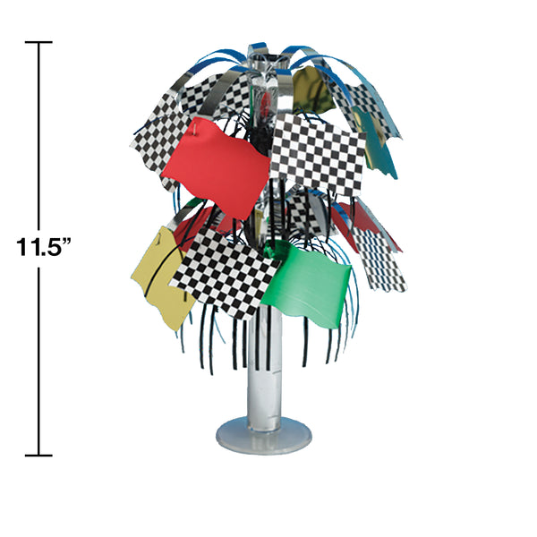 Checkered Flag Racing Party Centerpiece
