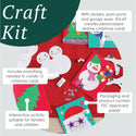 Santa Christmas Card Kit - 12 Pack | Christmas Craft