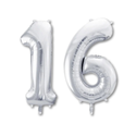Silver 16 Balloons