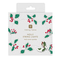 Holly Christmas LED String Lights - Festive Holiday Decor (2m/10 LEDs)