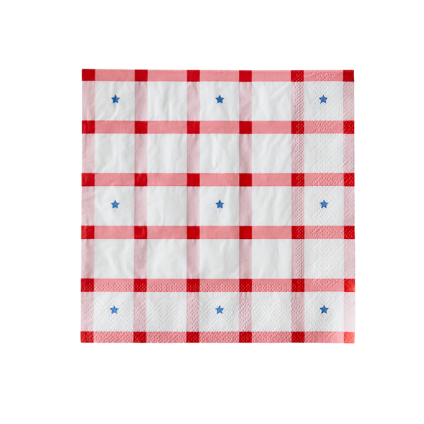 Patriotic Scalloped Bow Paper Plates