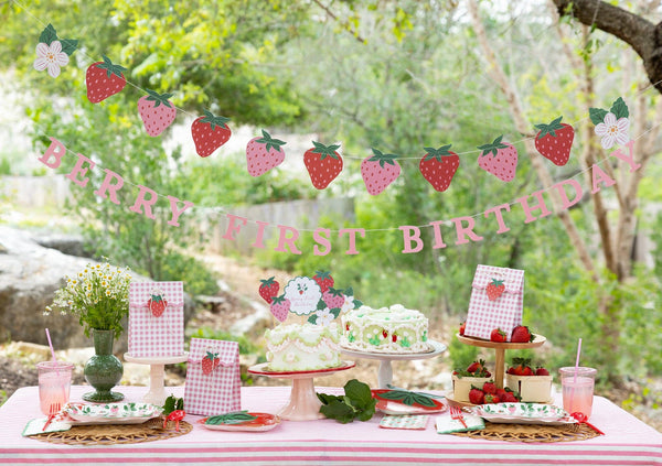 Berry First Birthday Dinner Napkin Set
