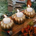 Cream Pumpkin Shaped Plates