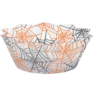 Spiderweb Halloween Fluted Bowl