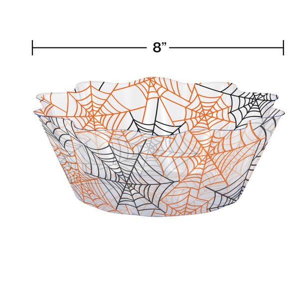 Spiderweb Halloween Fluted Bowl