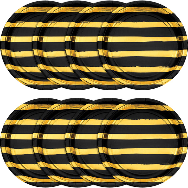 Black Velvet 9" Party Plates