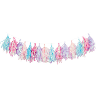 Iridescent Pastels Tassel Garland