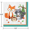 Wild One Woodland Animals Luncheon Napkins