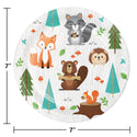 Wild One Woodland Animals Dessert Plates