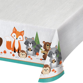Wild One Woodland Animals Table Cover