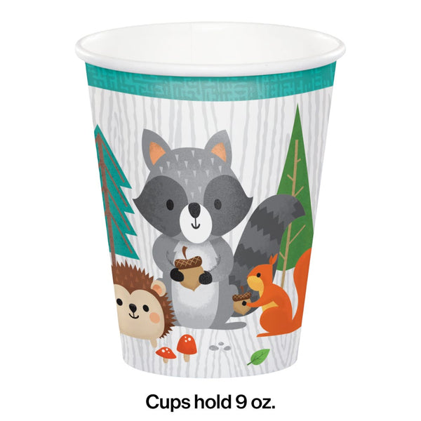 Wild One Woodland Animals Paper Cups