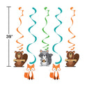 Wild One Woodland Animals Hanging Swirl Decorations