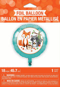 Wild One Woodland Animals Foil Balloon
