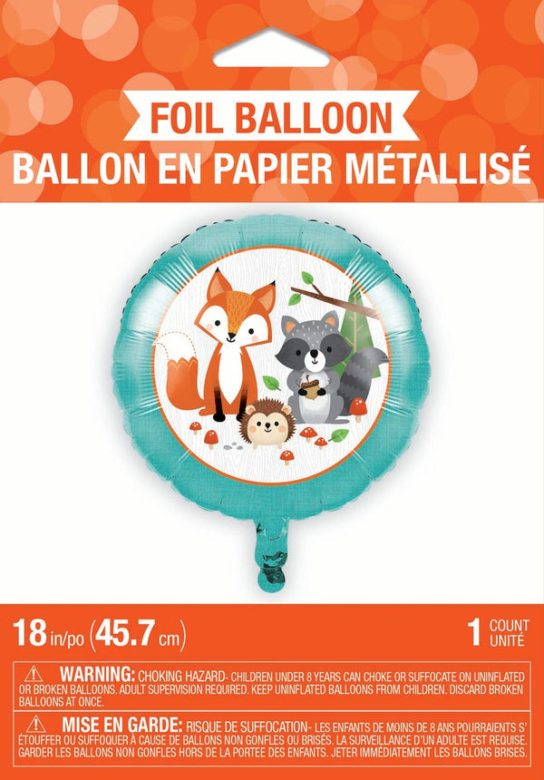 Wild One Woodland Animals Foil Balloon