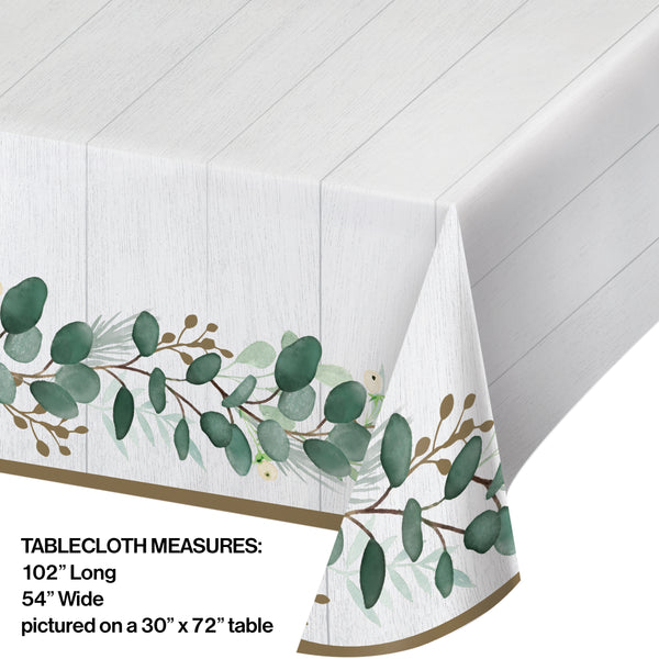 Eucalyptus Greens Paper Tablecover