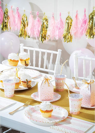 Pink and Gold Celebrations Napkins