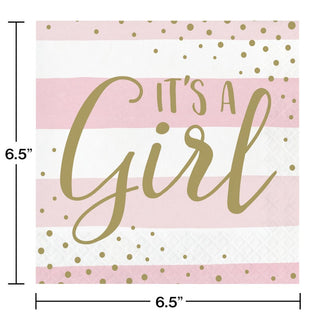 It's A Girl Napkins