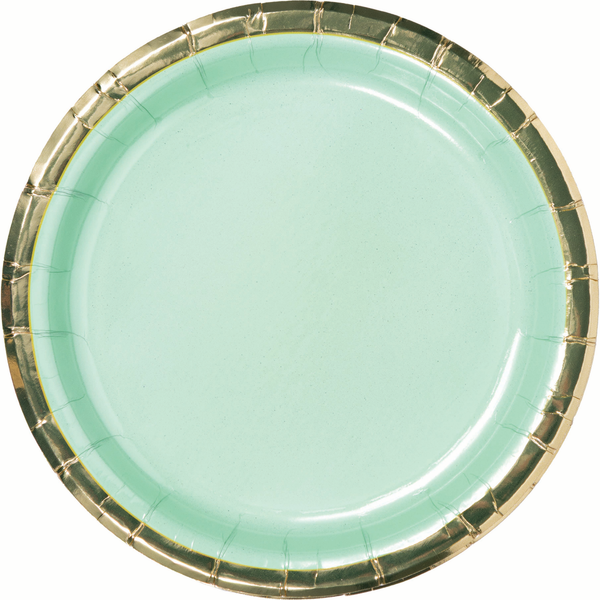 Pastel Celebrations Foil Dessert Plates | 8 Pack