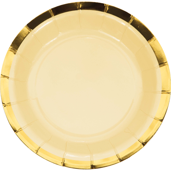 Pastel Celebrations Foil Dessert Plates | 8 Pack