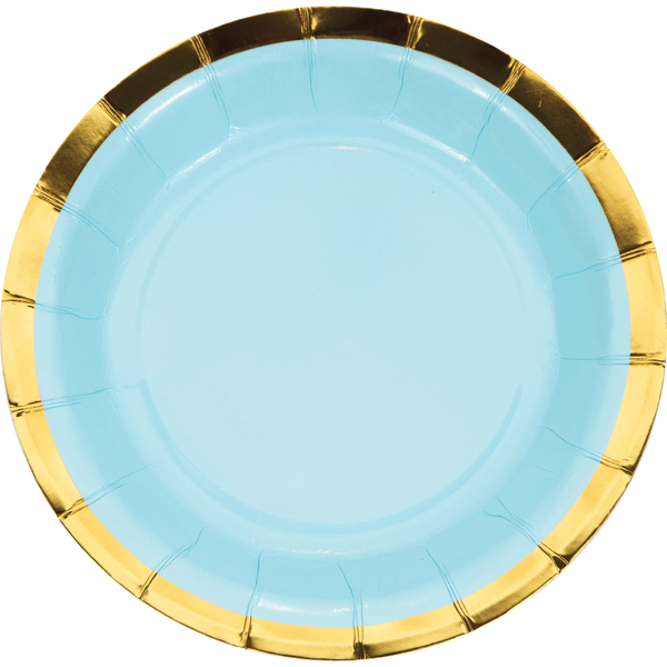 Pastel Celebrations Foil Dessert Plates | 8 Pack