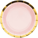 Pastel Celebrations Foil Dessert Plates | 8 Pack
