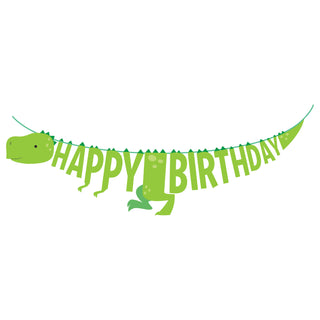 Dinosaur Shaped Birthday Banner