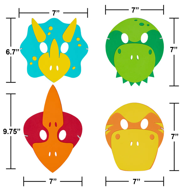Dinosaur Party Masks