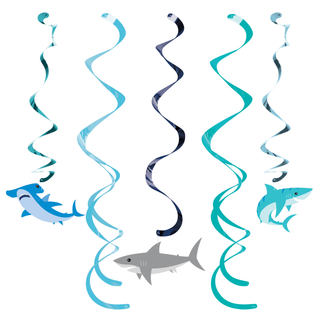 Shark Party Dizzy Danglers | 5 Pc