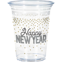 Clear Happy New Year Plastic Cups