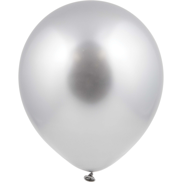 Silver and Gold Metallic Latex Balloons