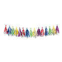 Rainbow Foil Tassel Garland