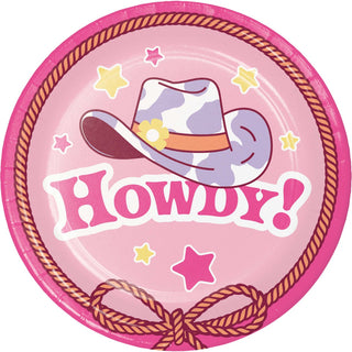 Boots and Bows Dessert Plates