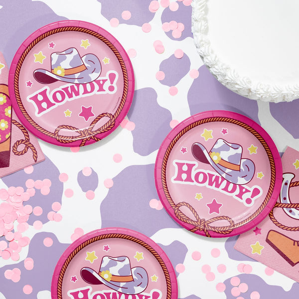 Boots and Bows Dessert Plates