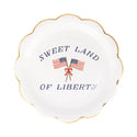 Floral Flag Plates