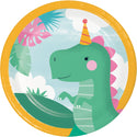 Girl Dinosaur Dessert Plates