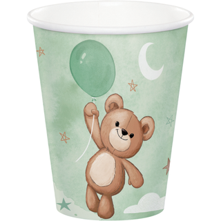 Teddy Bear Paper Cups | 8 Pack
