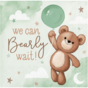 Teddy Bear Beverage Napkins | 16 Pack