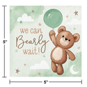 Teddy Bear Beverage Napkins | 16 Pack