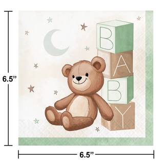 Teddy Bear Luncheon Napkins | 16 Pack