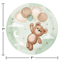 Teddy Bear Dessert Plates | 8 Pack
