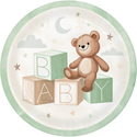 Teddy Bear 9" Party Plates | 8 Pack