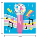 Birthday Beats Microphone Cocktail Napkins