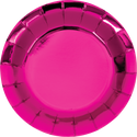 Hot Pink Foil 7" Party Plates