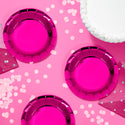 Hot Pink Foil 7" Party Plates