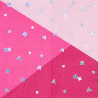 Hot Pink Confetti Napkins