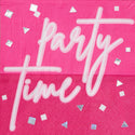 Party Time Hot Pink Cocktail Napkins