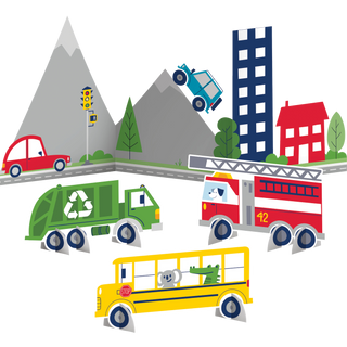 Transportation Time Centerpiece